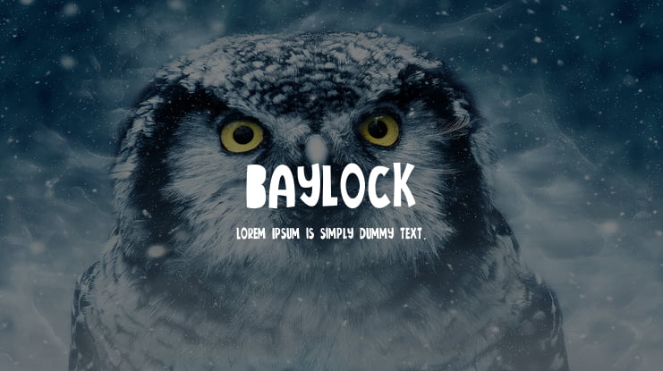 Baylock Font
