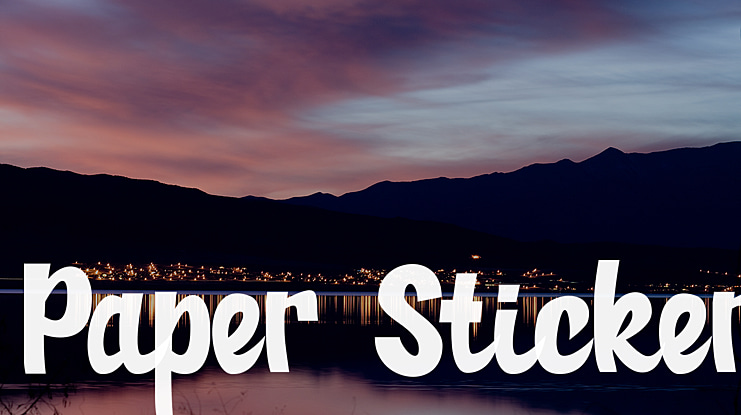 Paper Sticker Font