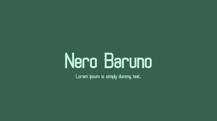 Nero Baruno Font