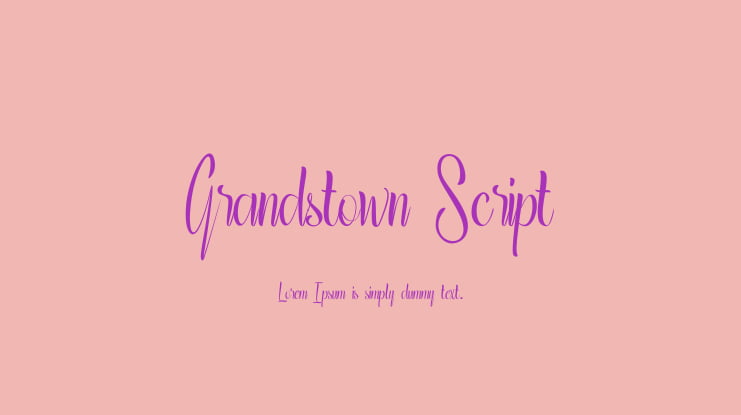 Grandstown Script Font