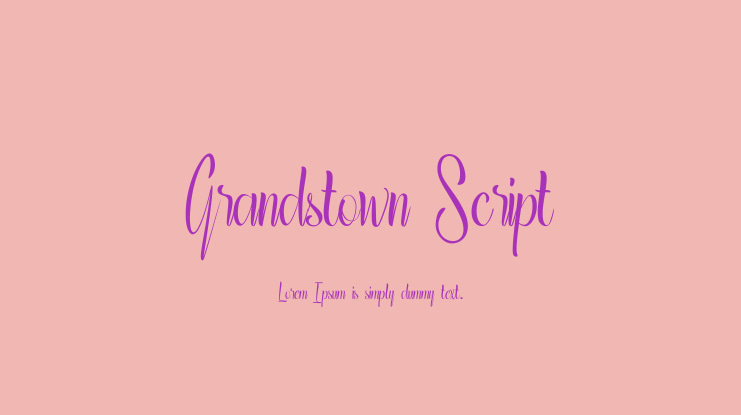 Grandstown Script Font