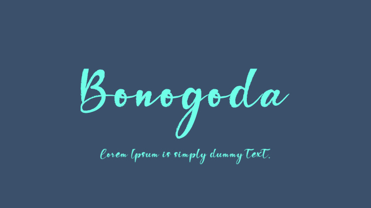 Bonogoda Font