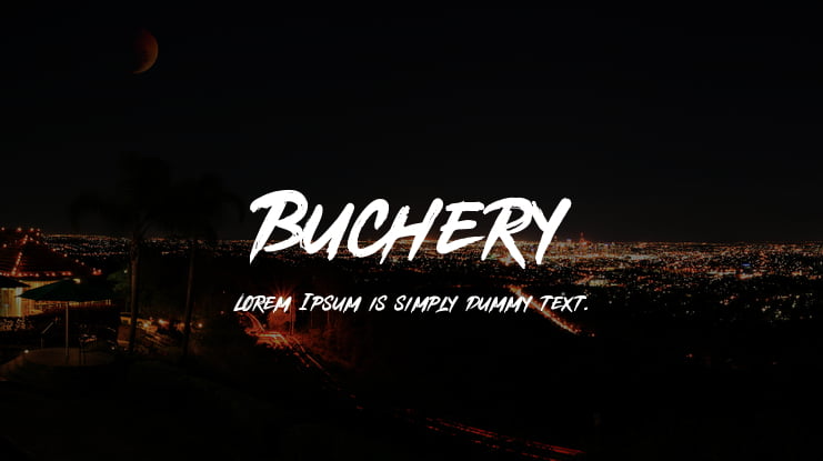 Buchery Font