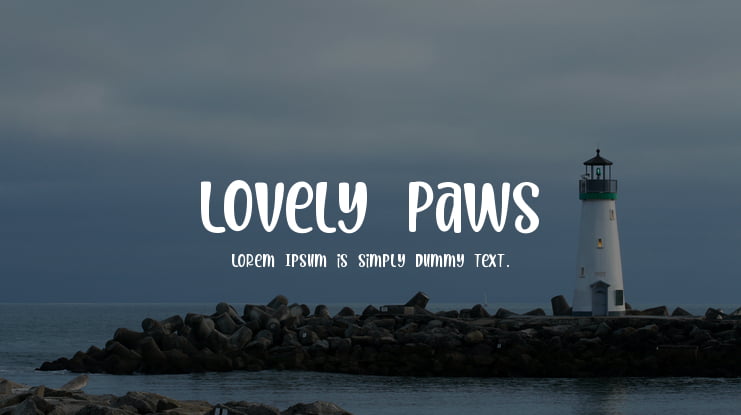 Lovely Paws Font