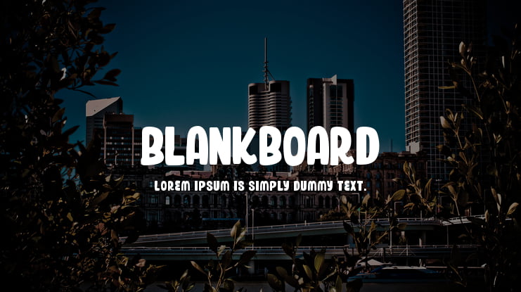 Blankboard Font