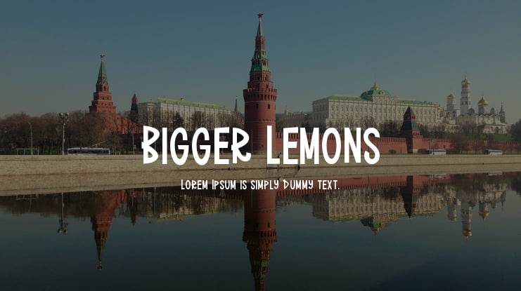 Bigger Lemons Font