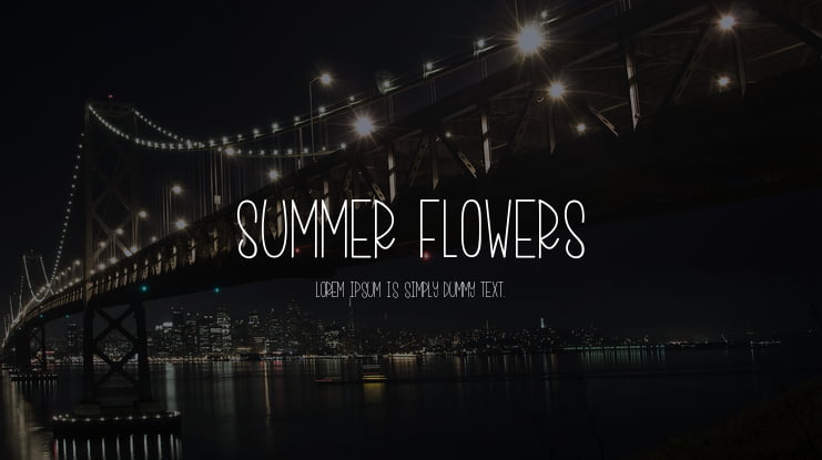 Summer Flowers Font