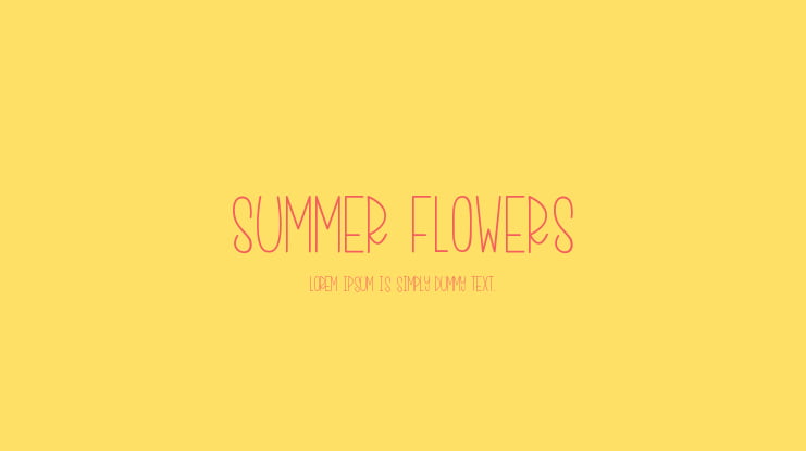 Summer Flowers Font