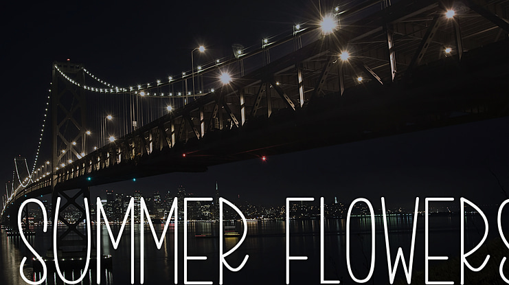 Summer Flowers Font