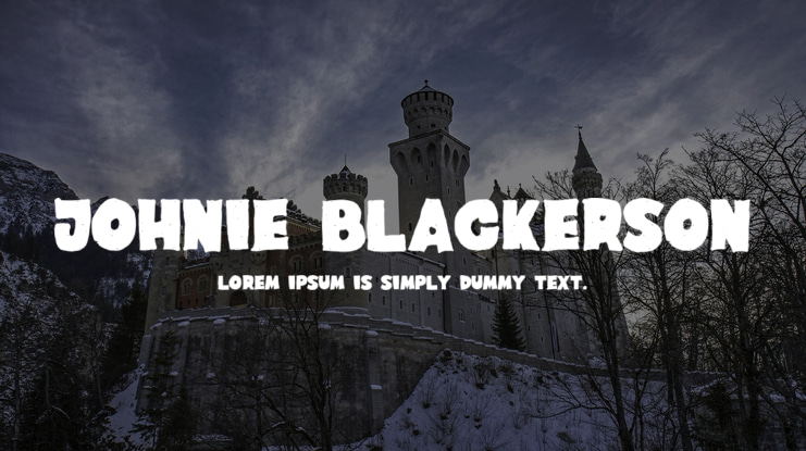 Johnie Blackerson Font