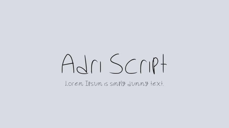 Adri Script Font
