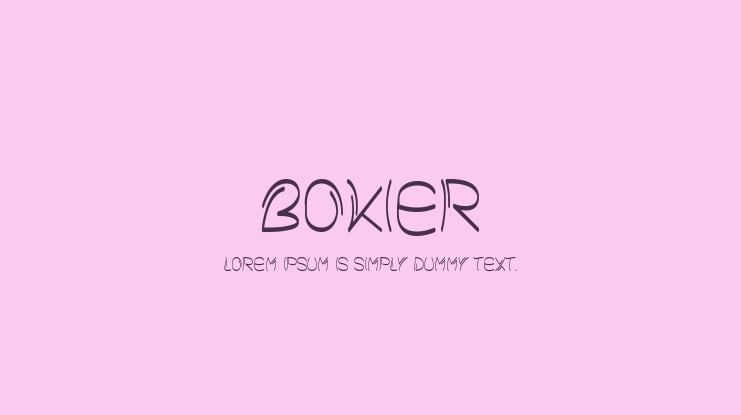 Bokier Font