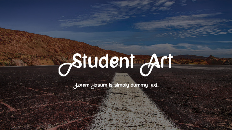 Student Art Font