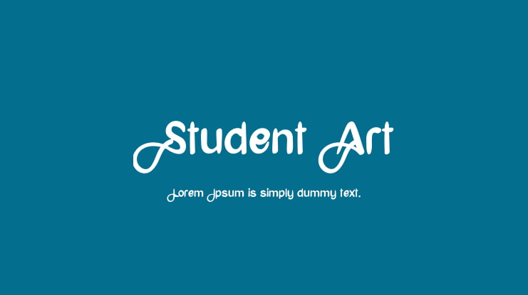 Student Art Font