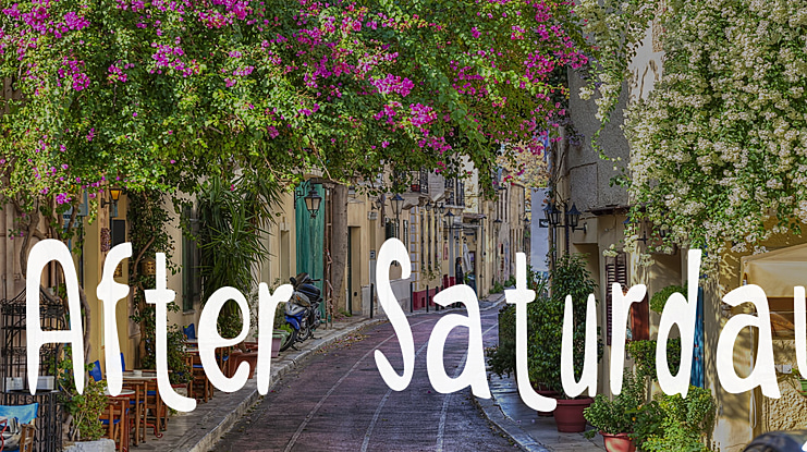 After Saturday Font