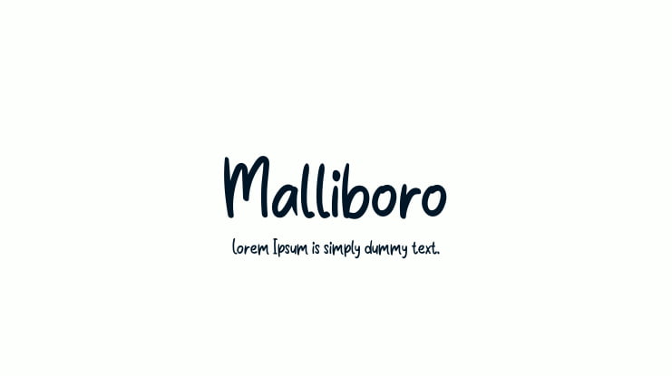 Malliboro Font