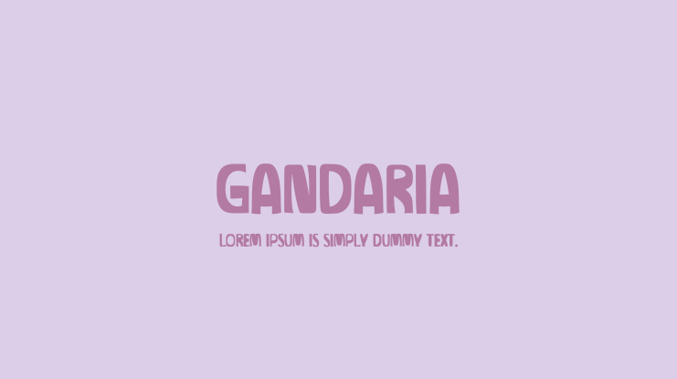 GANDARIA Font
