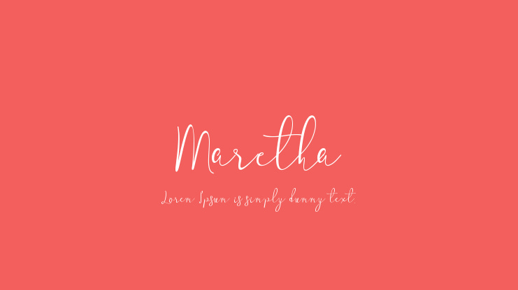 Maretha Font Family
