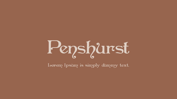 Penshurst Font Family