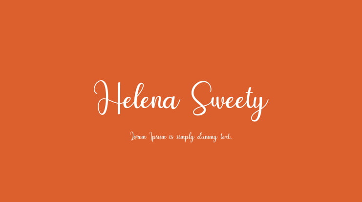 Helena Sweety Font