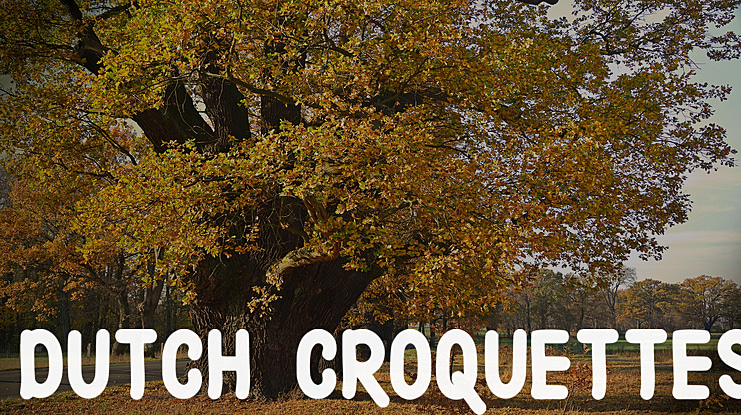 Dutch Croquettes Font