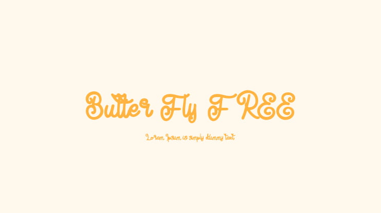 Butter Fly FREE Font
