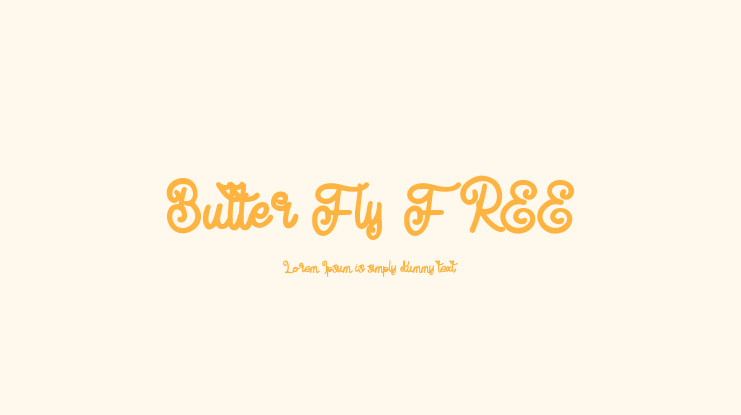 Butter Fly FREE Font