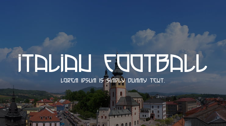 Italian Football Font