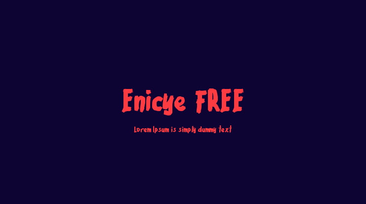 Enicye FREE Font