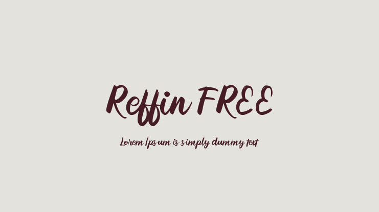 Reffin FREE Font