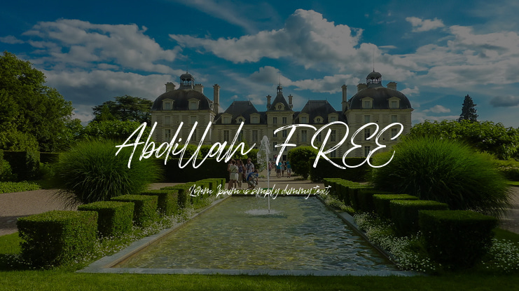 Abdillah FREE Font