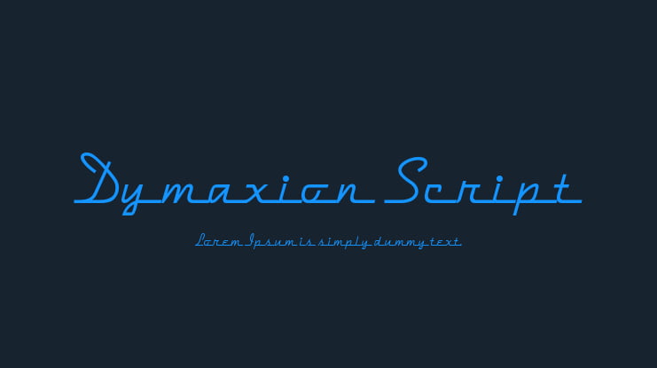 Dymaxion Script Font