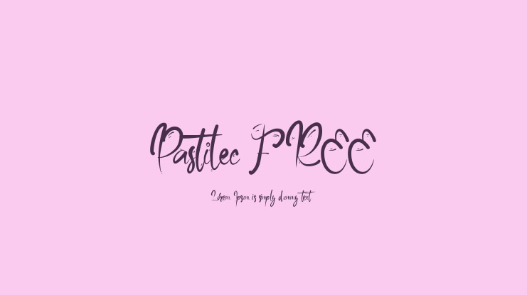 Pastilec FREE Font