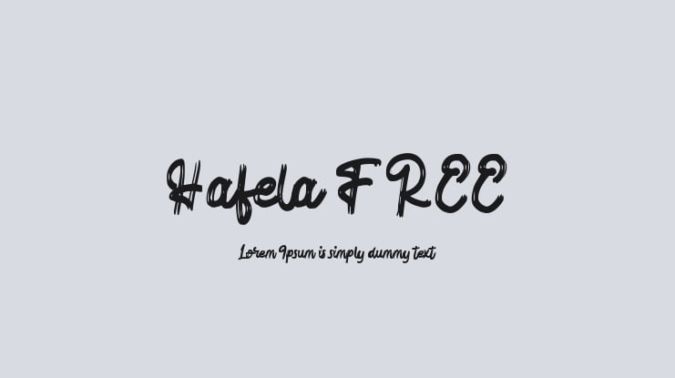 Hafela FREE Font