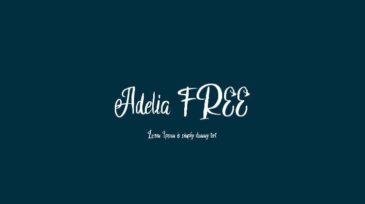 Adelia FREE Font
