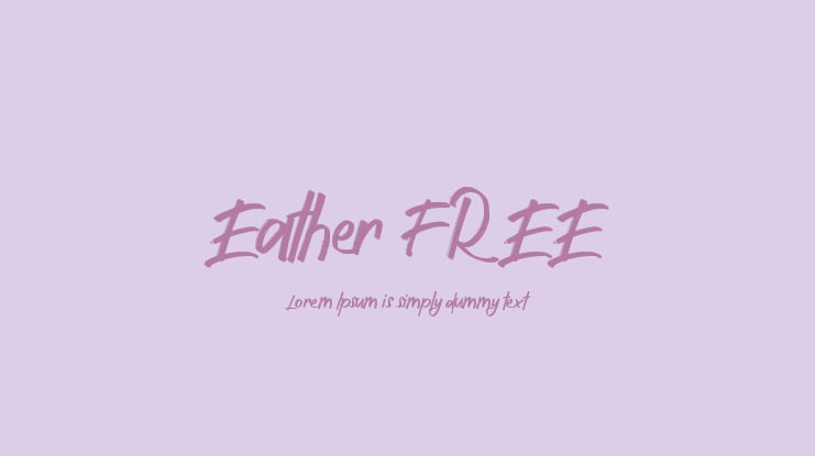 Eather FREE Font
