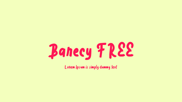 Barecy FREE Font