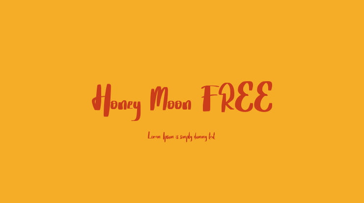 Honey Moon FREE Font