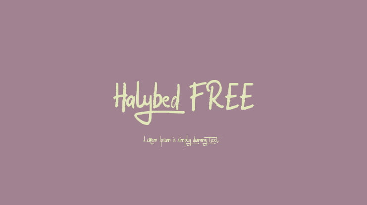 Halybed FREE Font