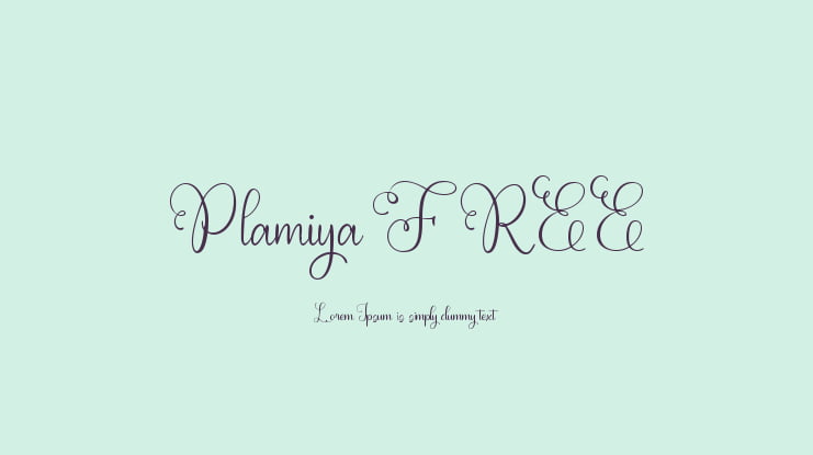 Plamiya FREE Font