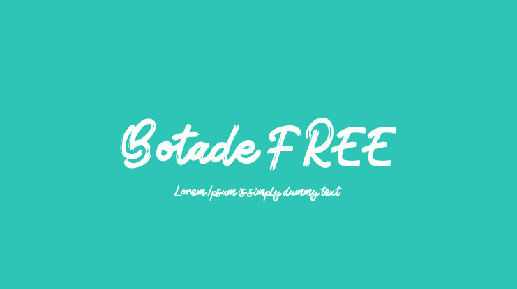 Botade FREE Font