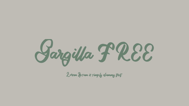Gargilla FREE Font