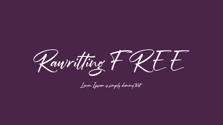 Rawrilting FREE Font