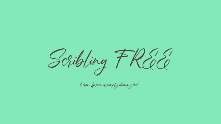 Scribling FREE Font