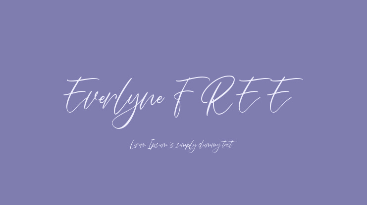 Everlyne FREE Font