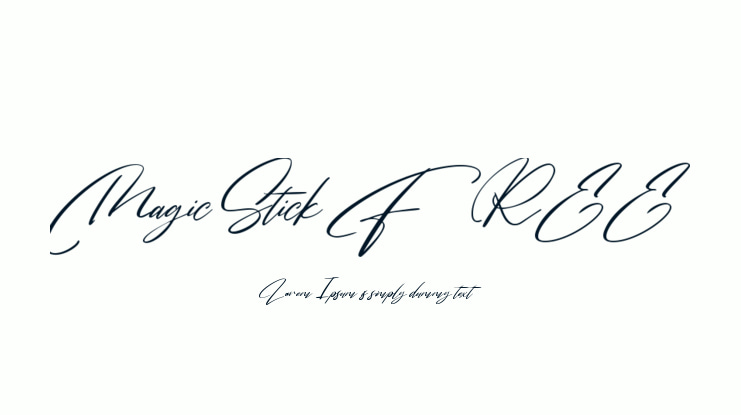 MagicStick FREE Font