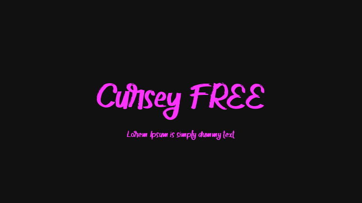 Cursey FREE Font