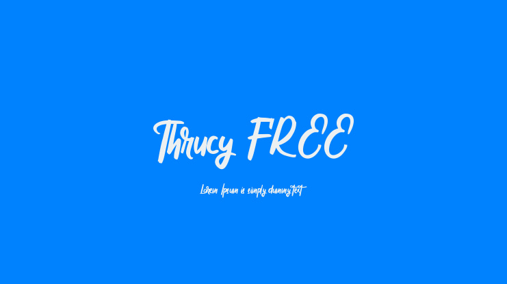 Thrucy FREE Font
