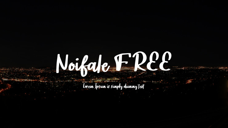 Noifale FREE Font