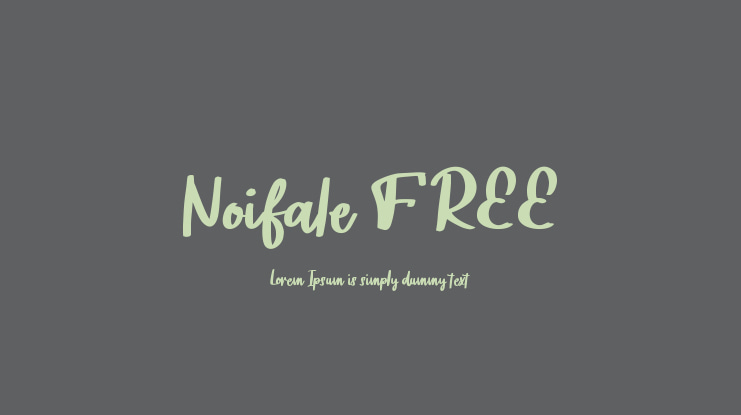Noifale FREE Font